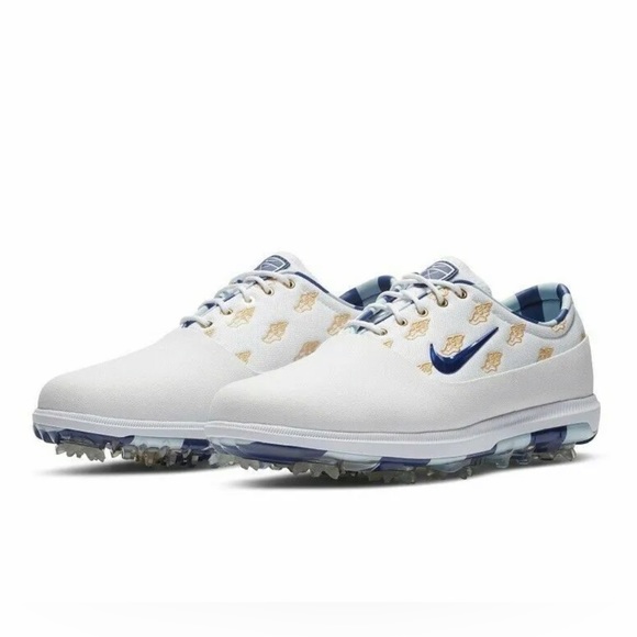 Nike Mens Air Zoom Victory Tour Golf Shoe US Open Gold/Deep Royal CK1213-100 NIB - Picture 1 of 11
